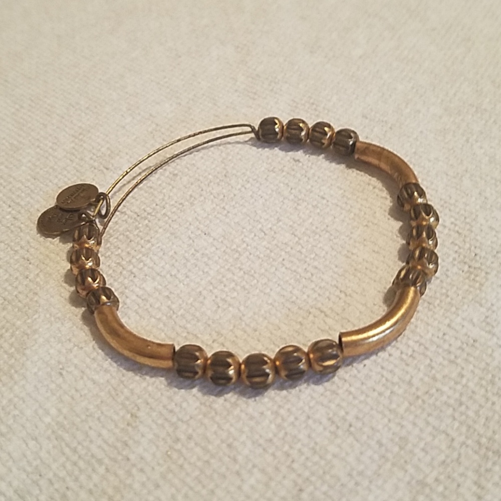 Alex and Ani Gold Beaded Bracelet